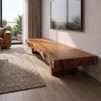 Mid Century TV Console Live Edge Wood Master Bedroom, solid wood, built to order