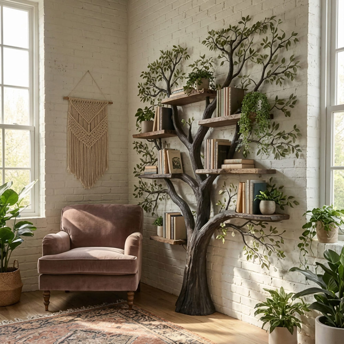 Storage Mounted Floating Bookshelf