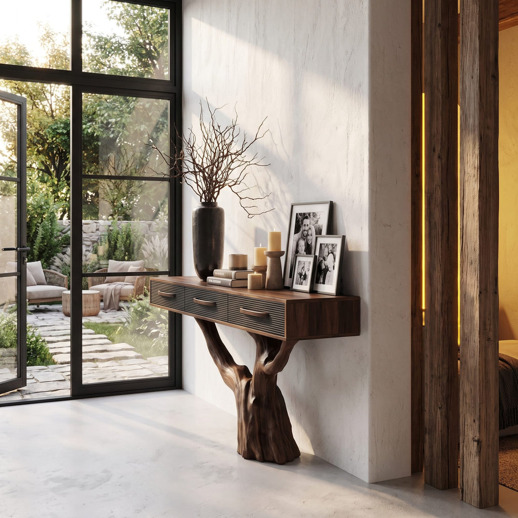 Nature Inspired Console Table