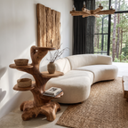 Minimalist Side Table with Integrated Storage, solid wood, built to order, view 2