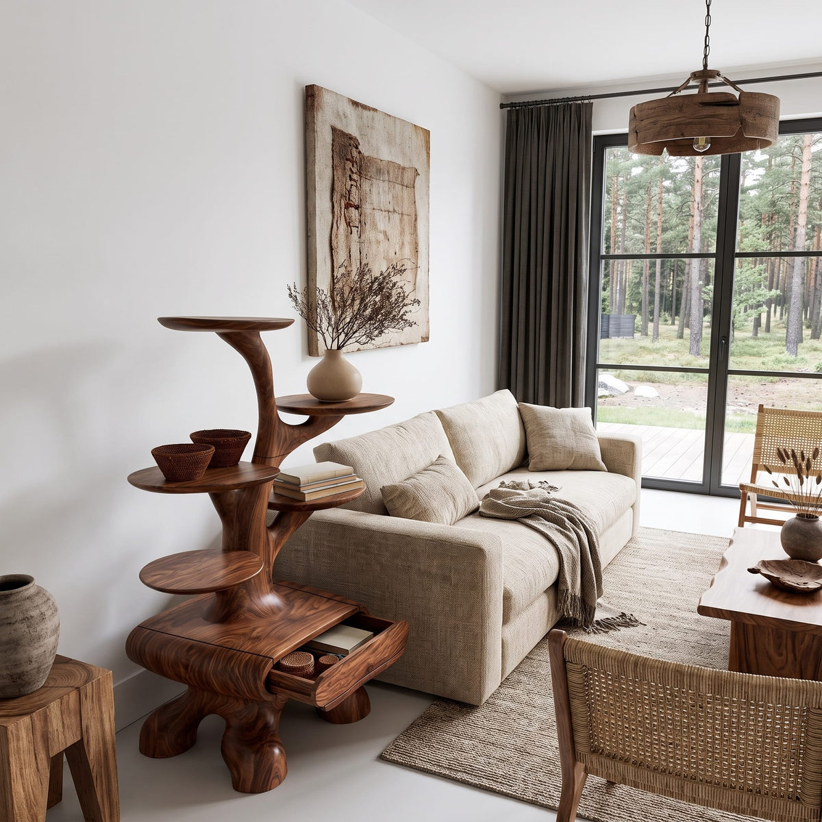 Tree Tiered Side Table