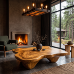 Modern Coffee Table with Minimal Base, solid wood, built to order, view 8