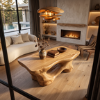 Rustic Coffee Table with Sculptural Root Form Legs, solid wood, built to order, view 8