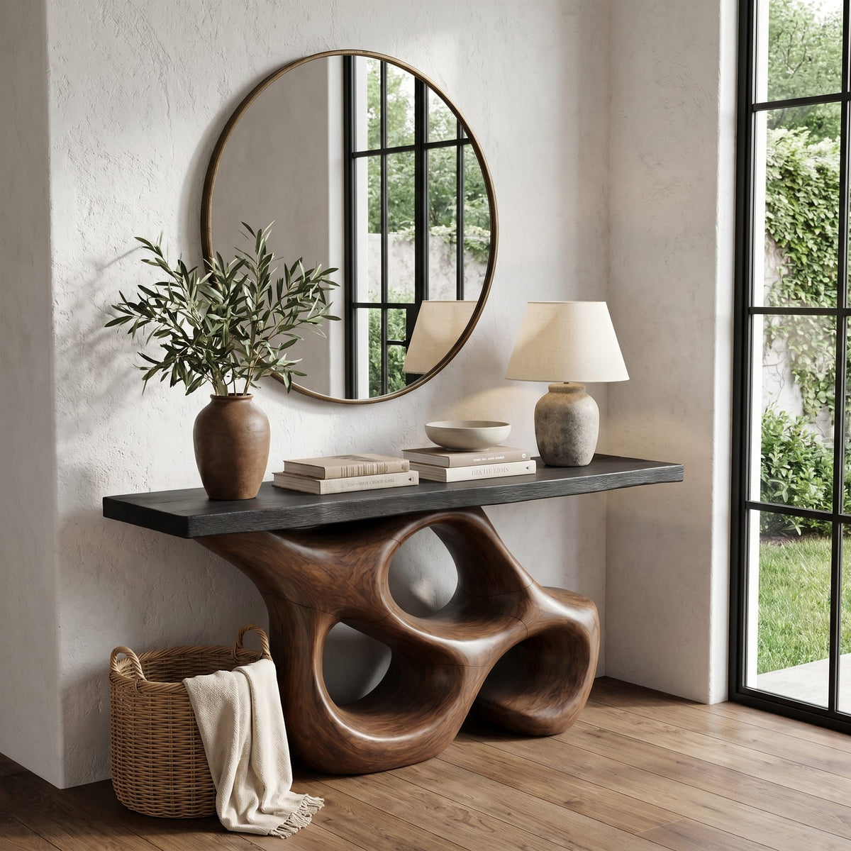 Abstract Hollow Console Table