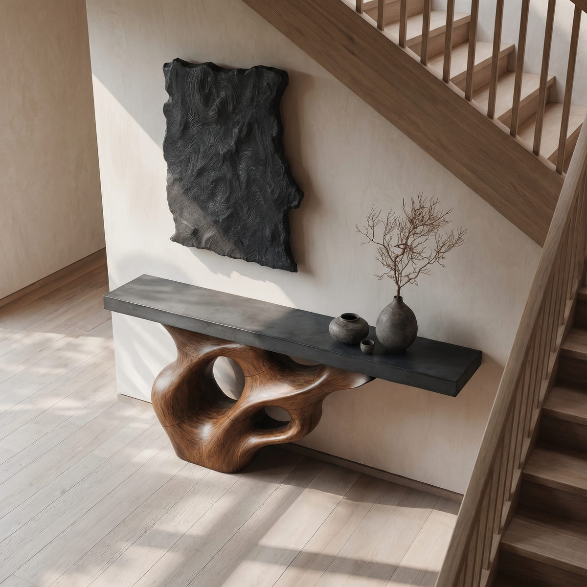 Live Edge Structure Console Table