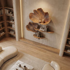 Organic Shape Floating Wall Shelf