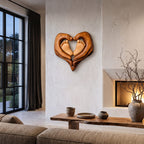 Contemporary Personalized Baby Wall Decor with Sculptural Baby Feet Design, solid wood, built to order
