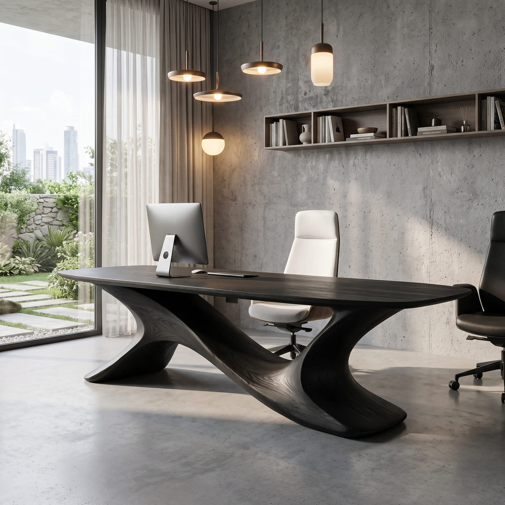 Open Loop Solid Desk
