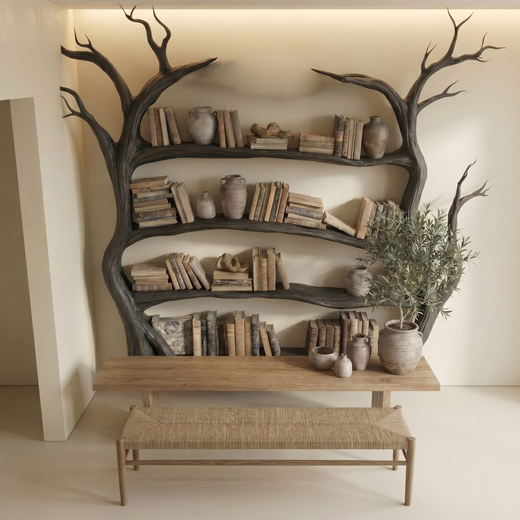 Organic Modern Tree Bookshelf
