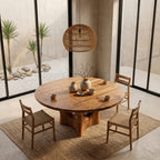 Curved Contemporary Dining Table