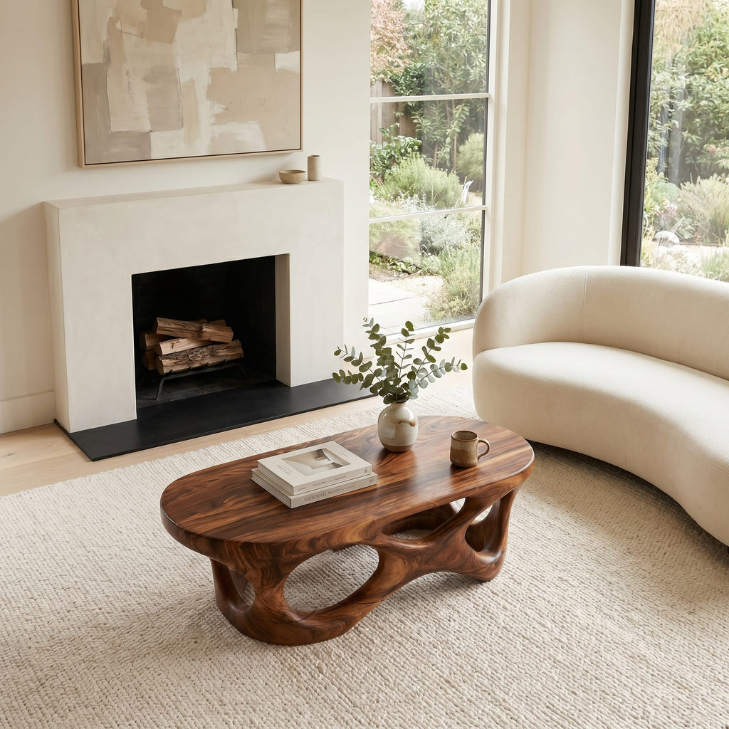 Sculptural Interlocking Modern Coffee Table