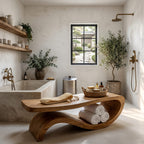 Minimal Modern Shower Bench