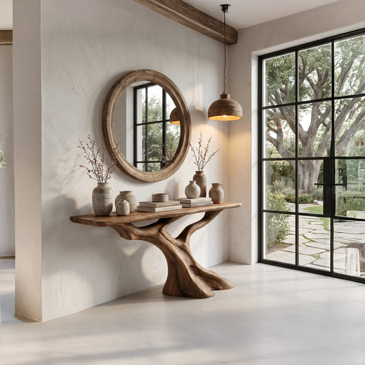 Nature Live Edge Console Table