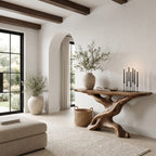 Live Edge Sculptural Sofa Console Table