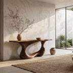 Open Loop Contemporary Console Table