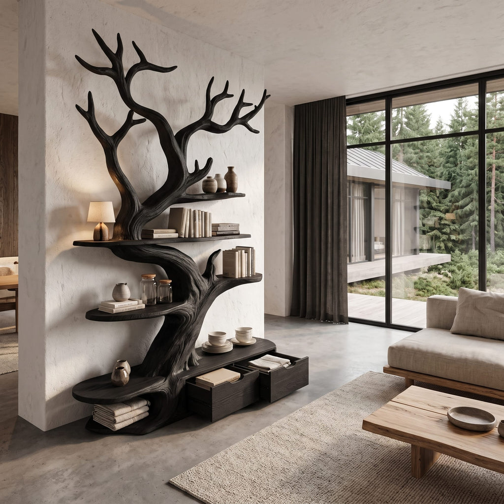 Sculptural Branch Tree Bookshelf