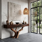 Live Edge Sofa Console Table