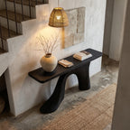 Modern Sculptural Foyer Console Table