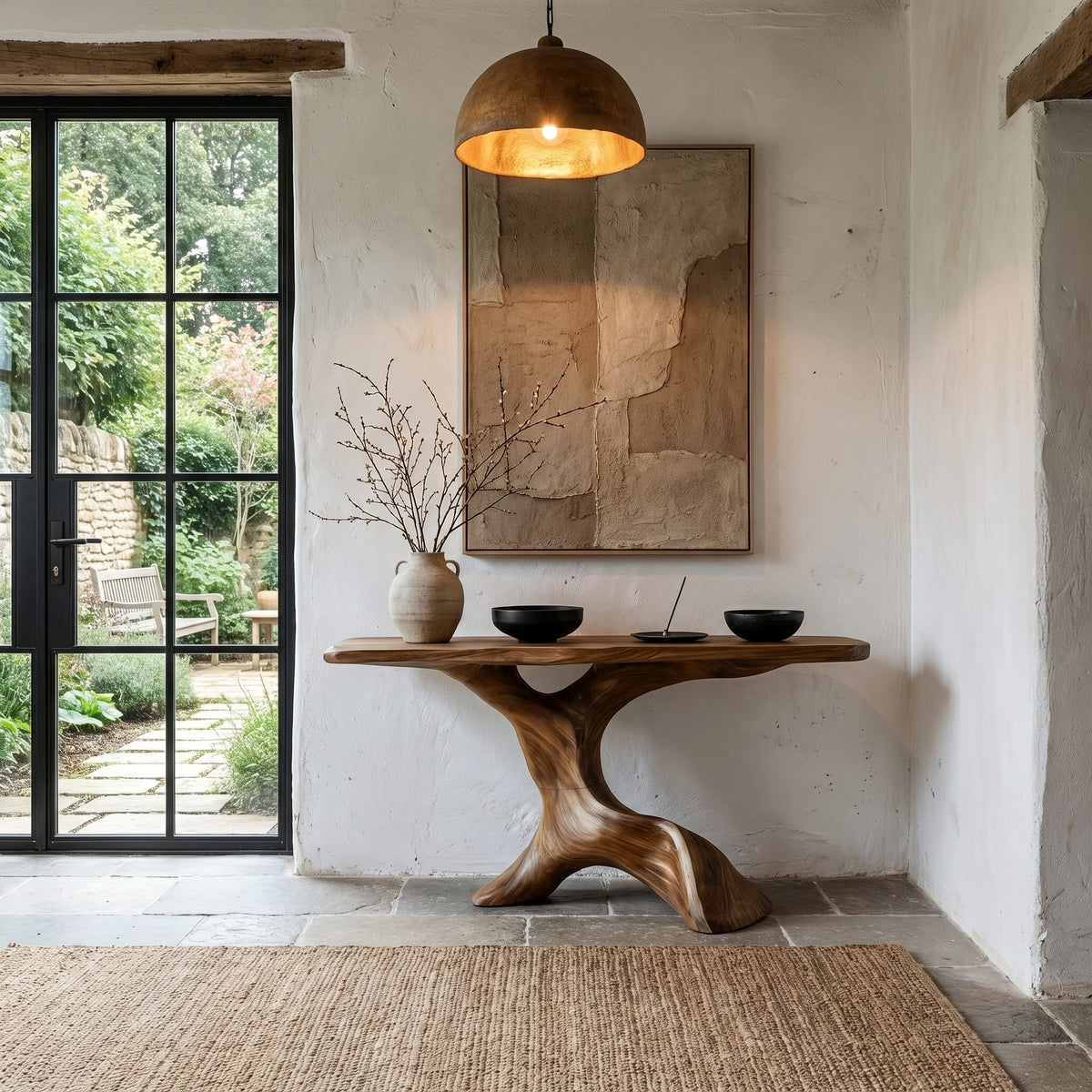 Root Solid Live Edge Console Table