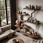 Organic Tree Bookshelf with Flowing Branch Design, solid wood, built to order, view 2