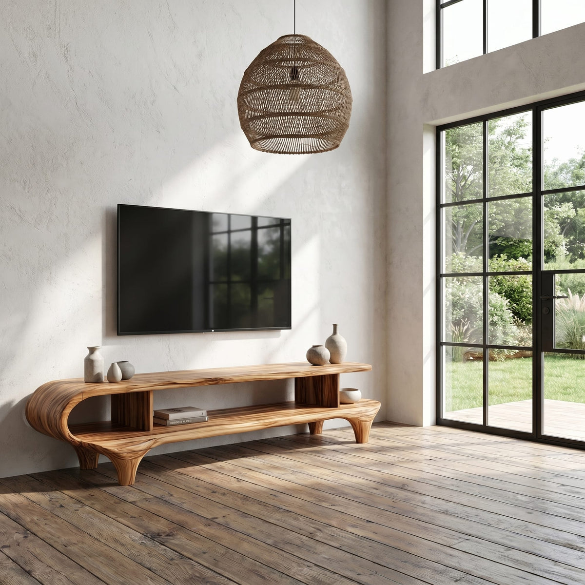 Curved Frame TV Cabinet