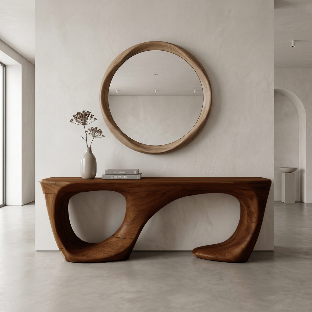 Curved Structure Console Table