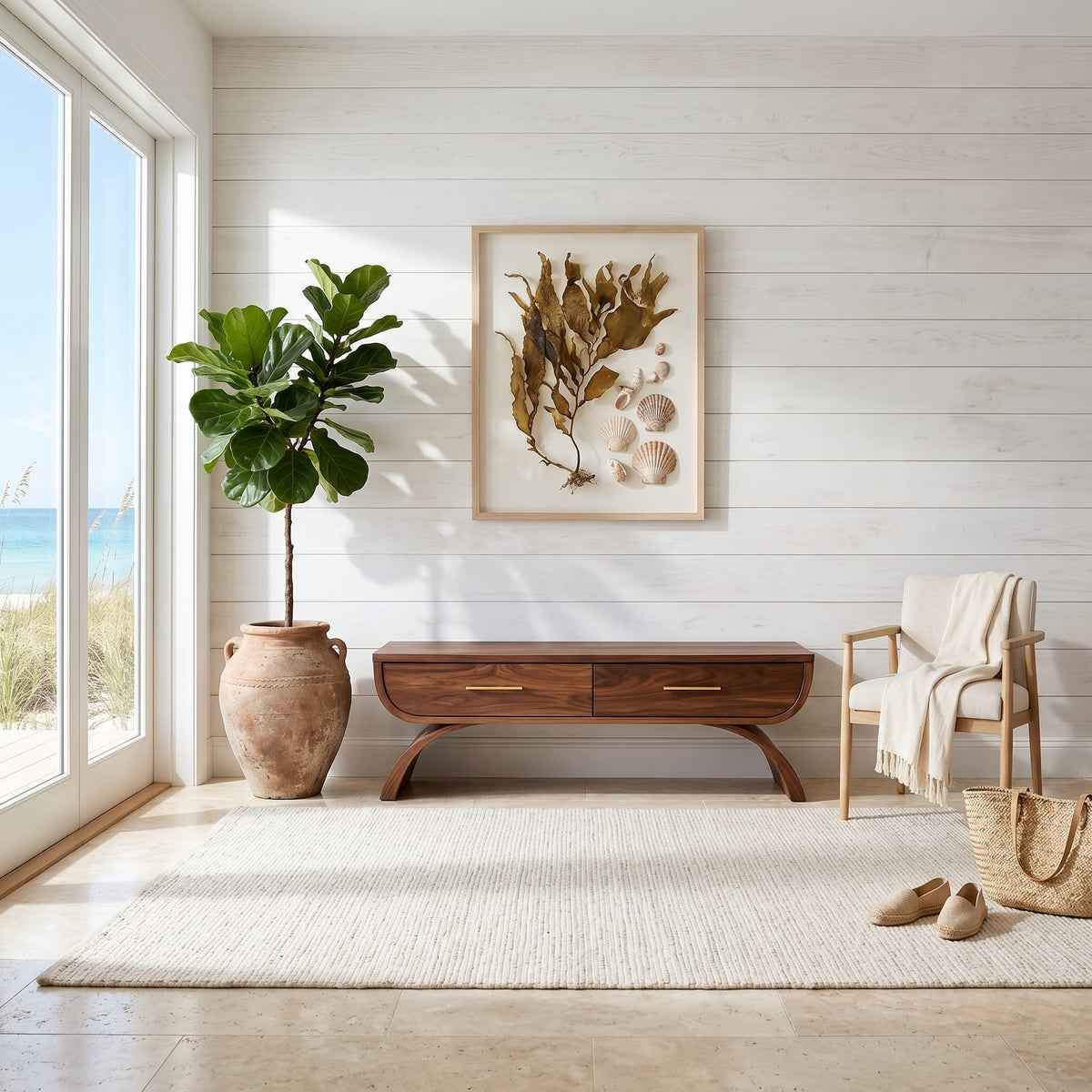 Contemporary Storage Bench