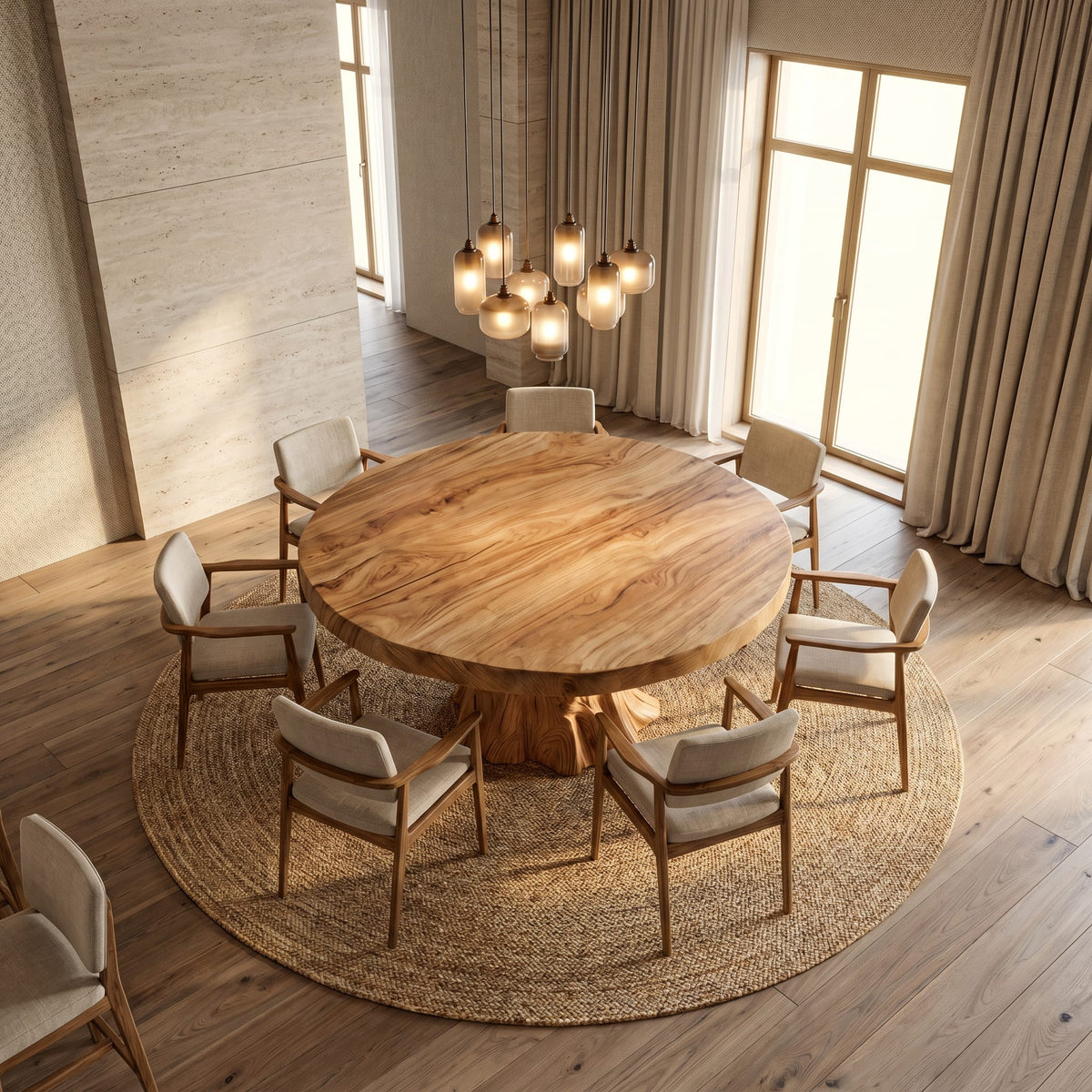 Modern Sculptural Kitchen Dining Table