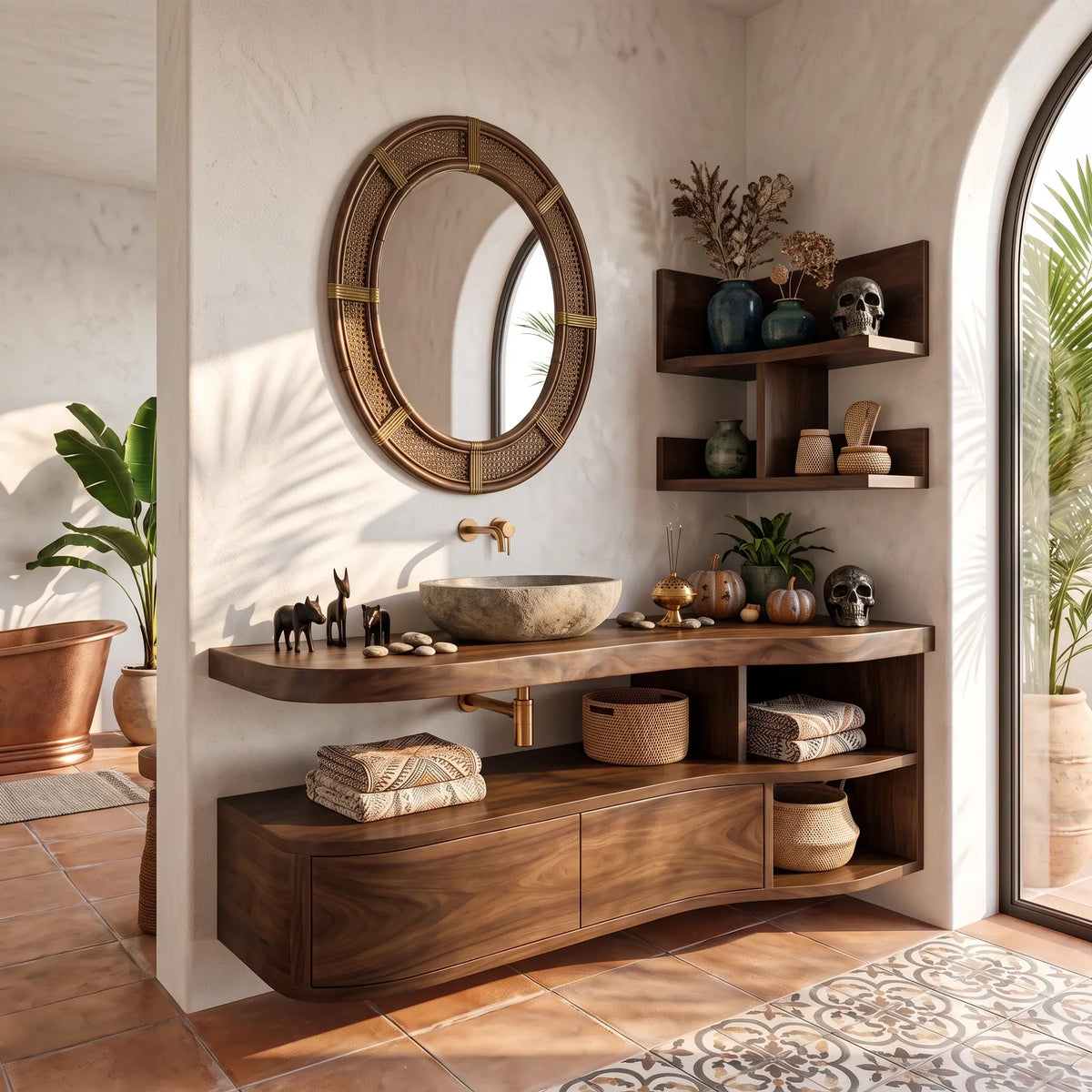 Skull Floating Vanity