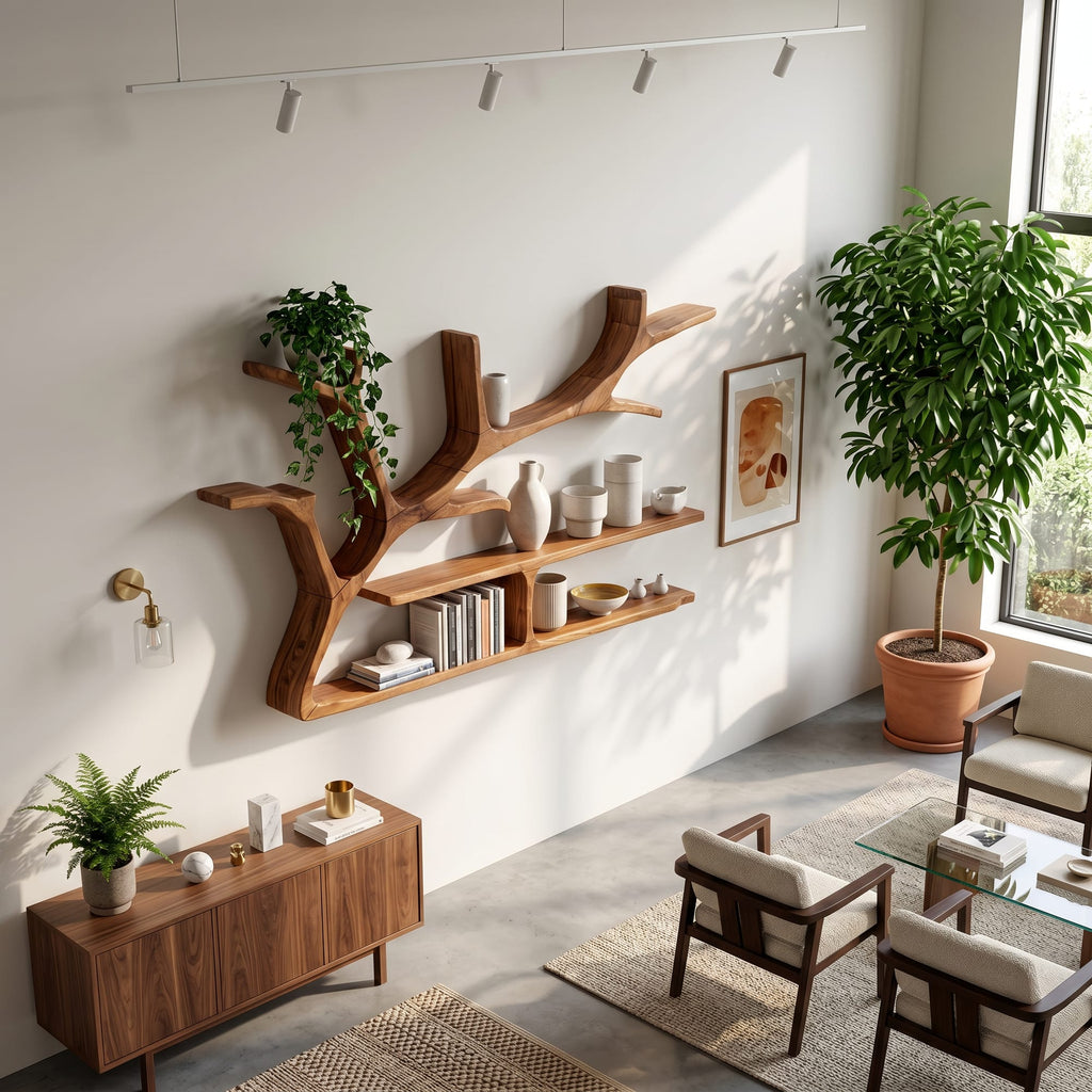 Tree Branch Floating Shelf