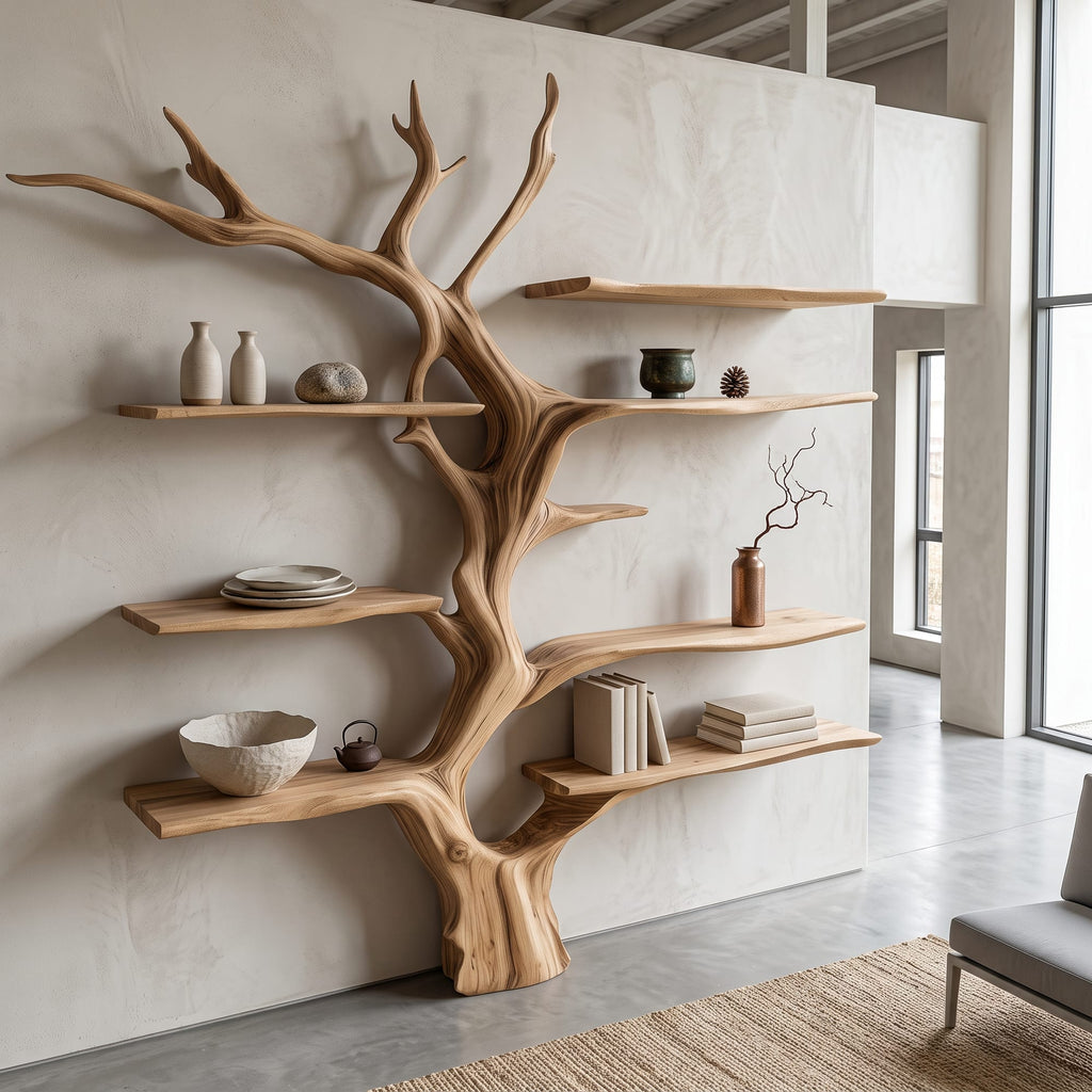 Sculptural Artistic Tree Bookshelf