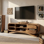 Sculptural Hand-carved TV Cabinet