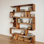 Mid Century Large Bookshelf, solid wood, built to order