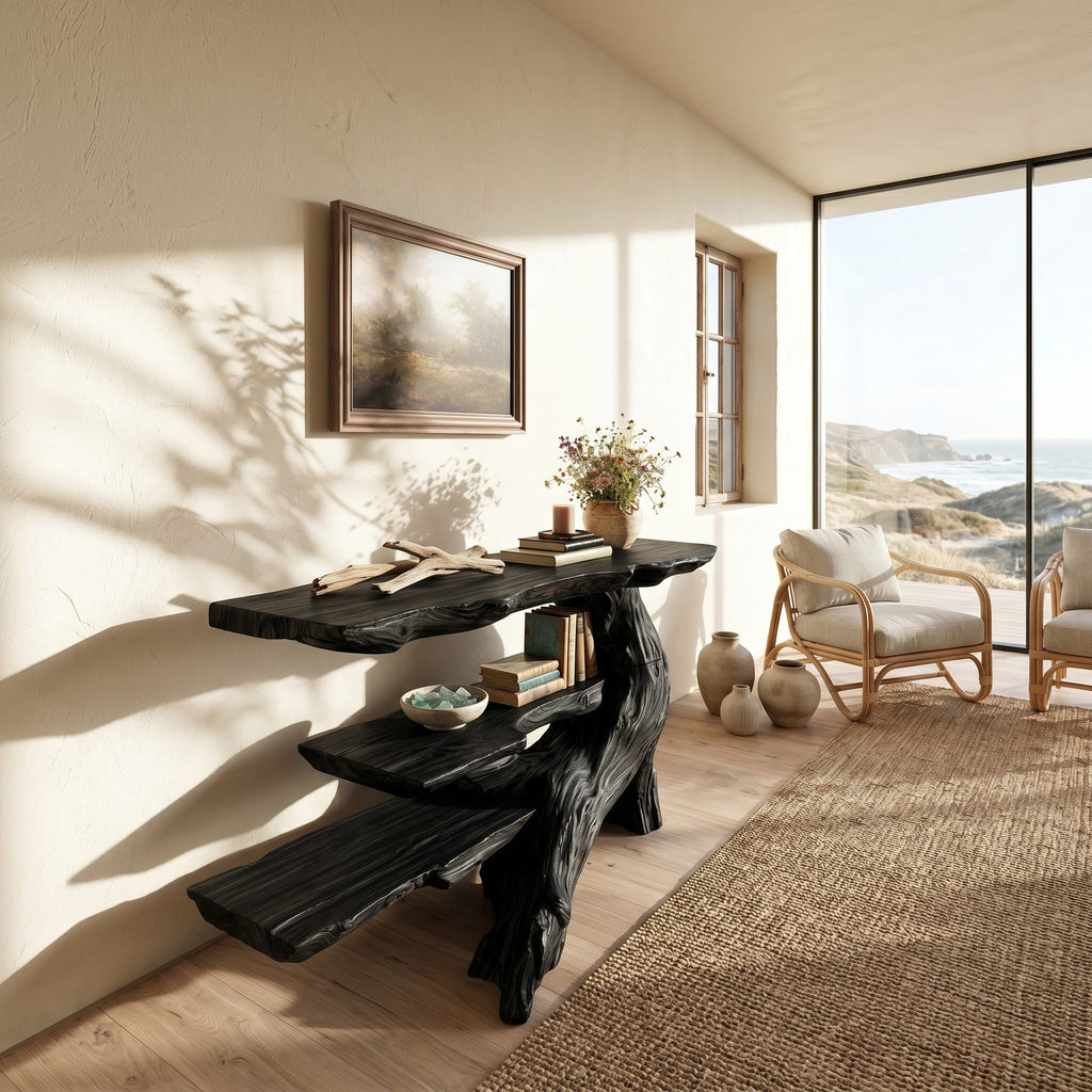 Black Coffee Console Table