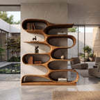 Books Curved Bookshelf