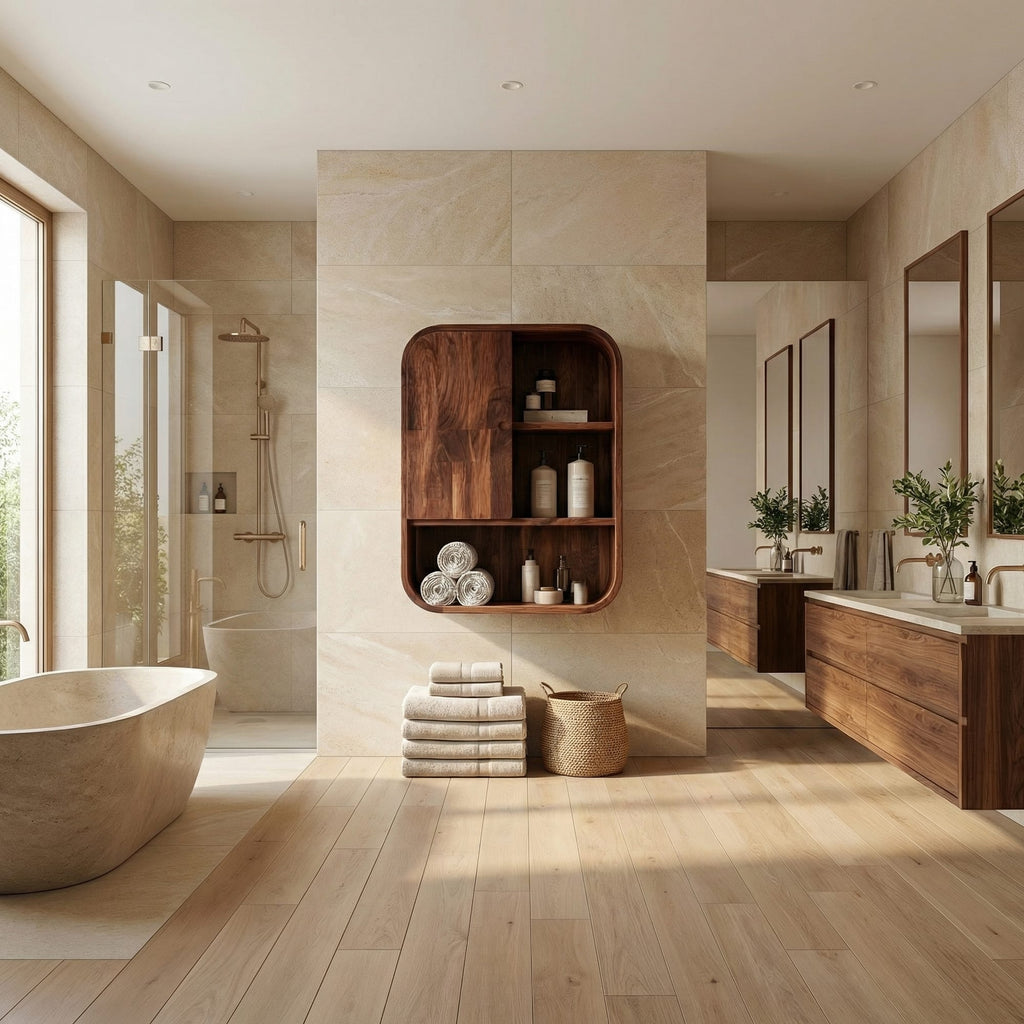 Organic Solid Bath Shelf