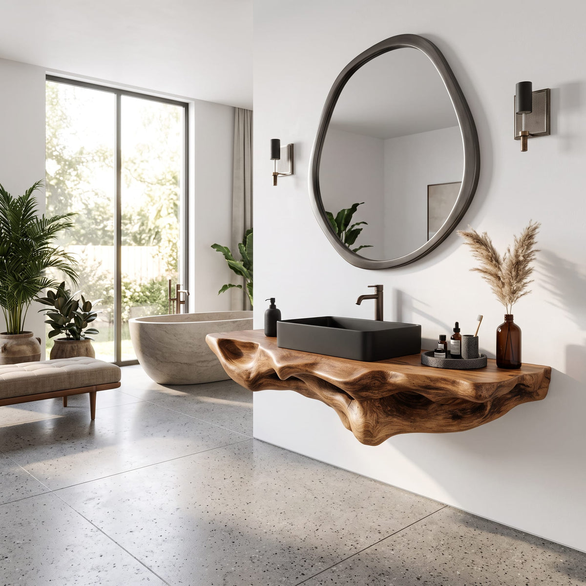 Floating Towel Bath Shelf