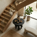 Sculptural Round Side Table