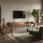 Sculptural Deco TV Cabinet