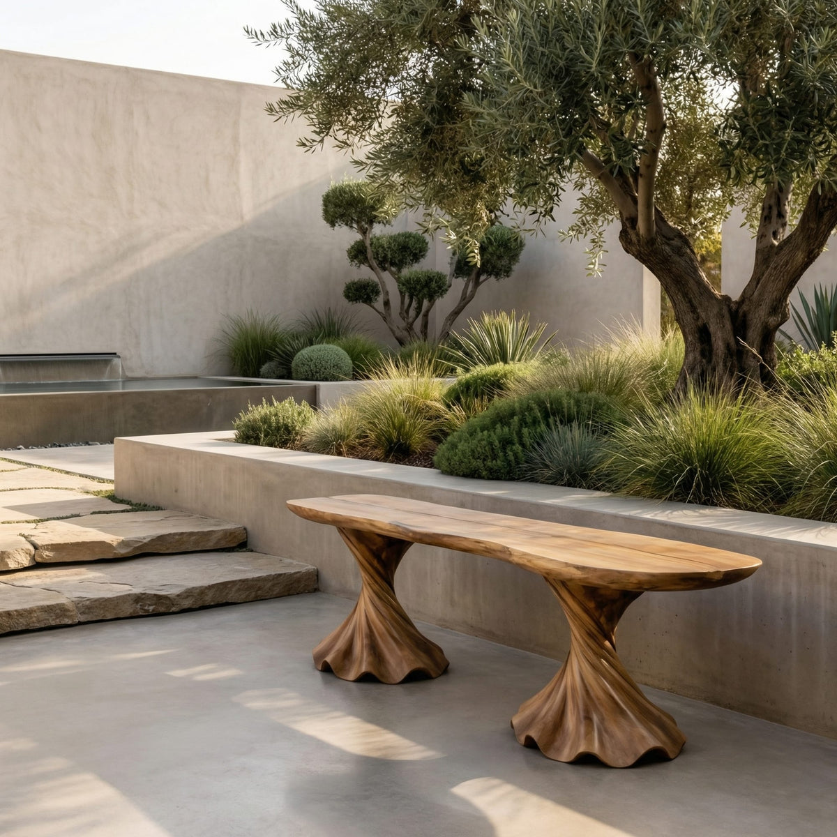 Twisted Modern Bench