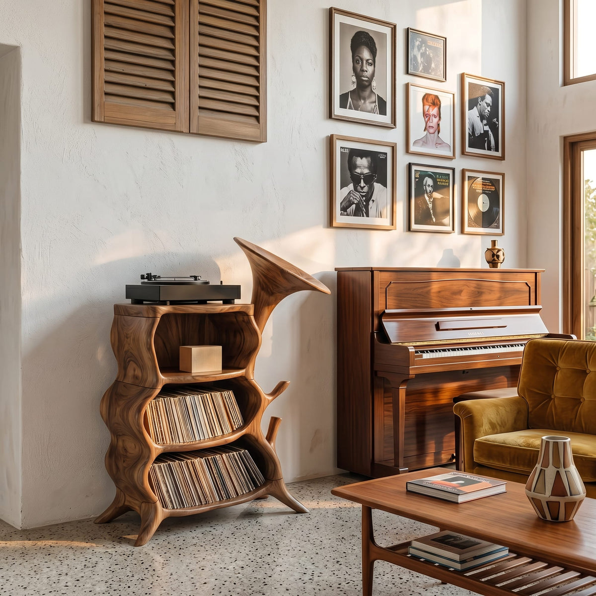 Handcrafted Media Console, solid wood, built to order