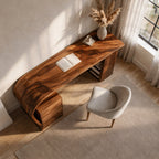 Contemporary Solid Computer Desk