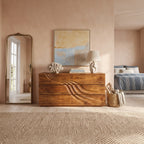 Organic Sculpted Dresser Table, solid wood, built to order, view 3