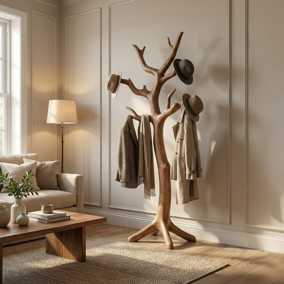 Stand Entryway Coat Rack
