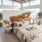 Organic Driftwood Headboard Wooden Bed Headboard, solid wood, built to order, view 2