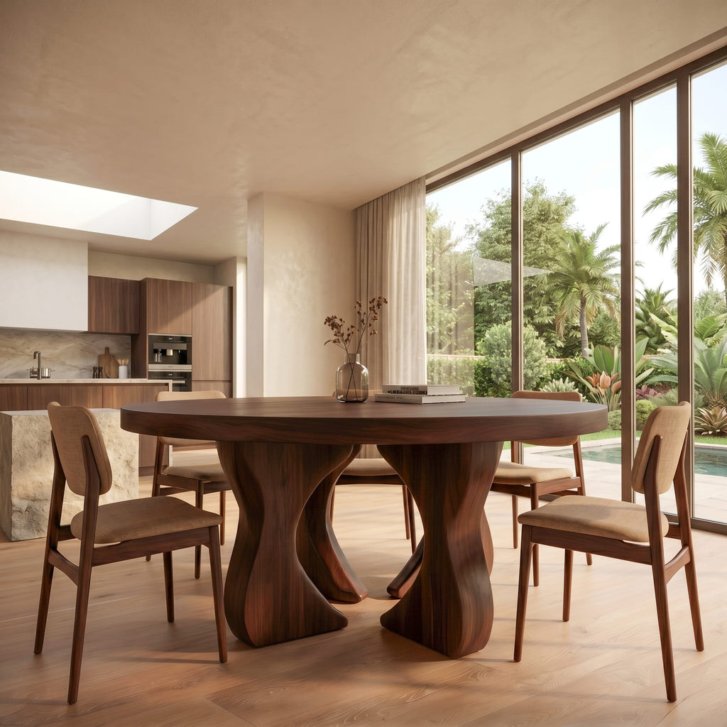 Organic Pedestal Dining Table