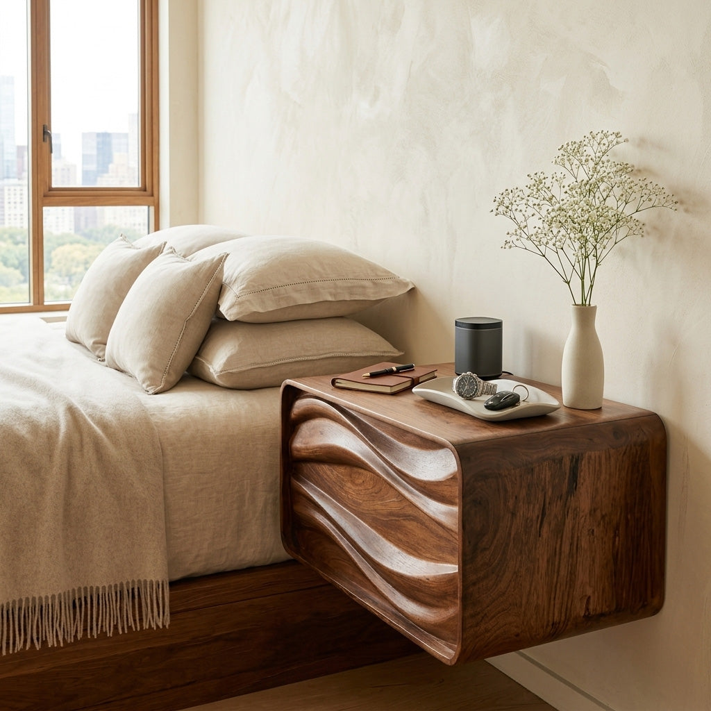 Sculptural Mount Nightstand