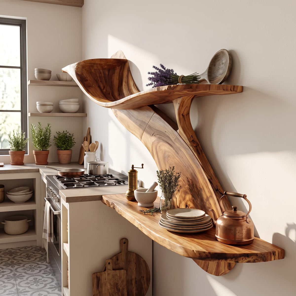 Storage Library Floating Shelf