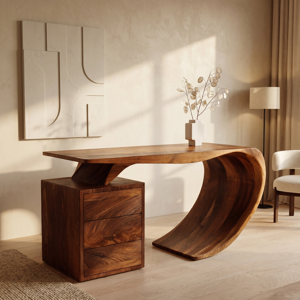 Modern Desk, solid wood, built to order