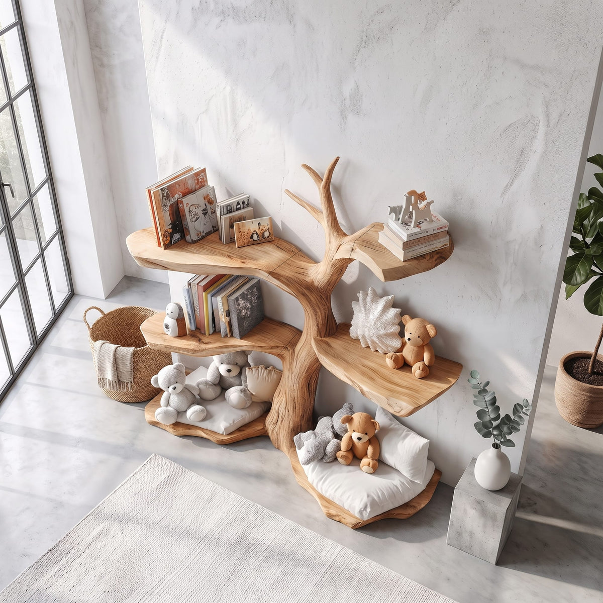Kids Storage Tree Bookshelf